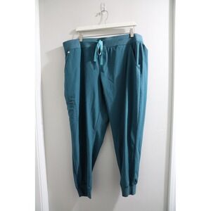 FIGS Technical Collection Teal Blue Scrub‎ Pants Jogger Style Size XXL/P